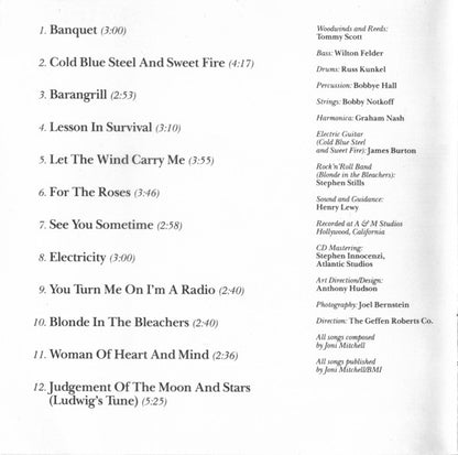 Joni Mitchell : For The Roses (CD, Album, RE)