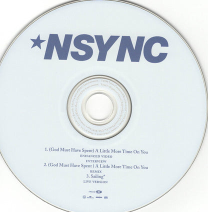 *NSYNC : (God Must Have Spent) A Little More Time On You (CD, Maxi, Enh, Ltd)