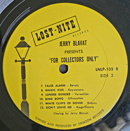 Various : Jerry Blavat Presents "For Collectors Only" (LP, Comp)