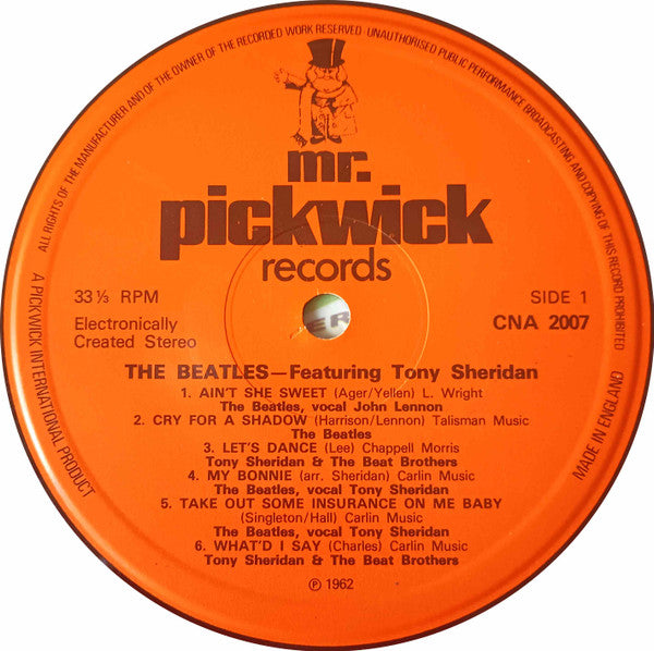 The Beatles Featuring Tony Sheridan : The Beatles Featuring Tony Sheridan (LP, Comp, RE)