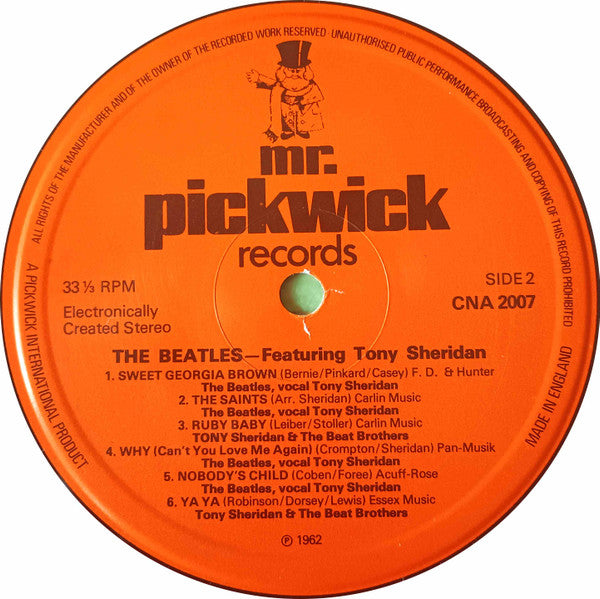 The Beatles Featuring Tony Sheridan : The Beatles Featuring Tony Sheridan (LP, Comp, RE)