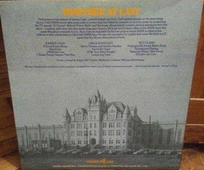 Johnny Cash - Linda Ronstadt - Roy Clark : Napa Presents A Concert: Behind Prison Walls (LP, Album, Comp, Glo)