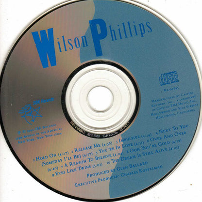 Wilson Phillips : Wilson Phillips (CD, Album)