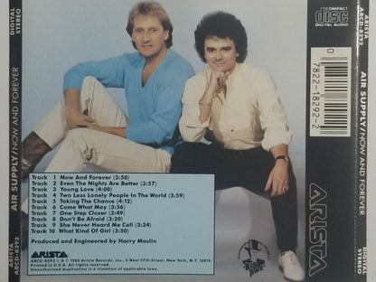 Air Supply : Now And Forever (CD, Album, RE)