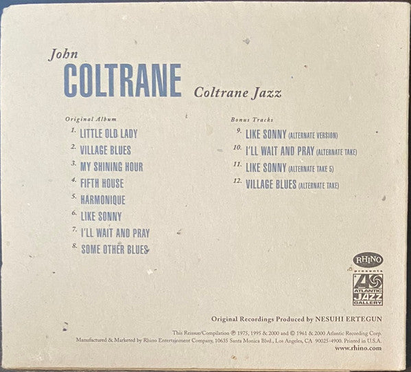 John Coltrane : Coltrane Jazz (CD, Album, RE, RM)