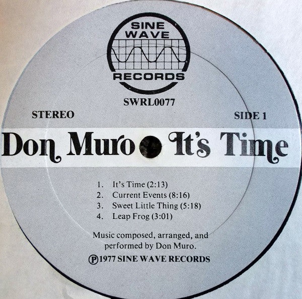 Don Muro : It's Time (LP, Album)