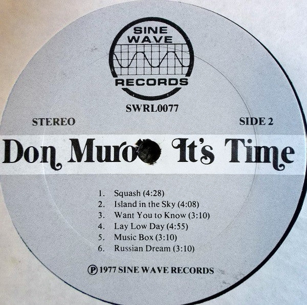 Don Muro : It's Time (LP, Album)