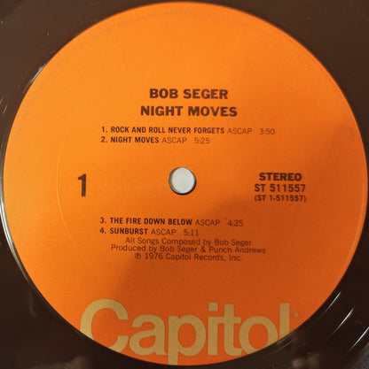 Bob Seger & The Silver Bullet Band* : Night Moves (LP, Album, Club, Pit)