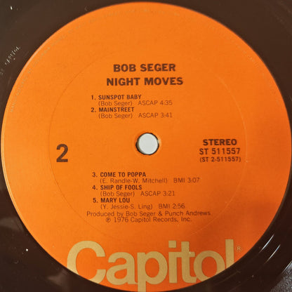 Bob Seger & The Silver Bullet Band* : Night Moves (LP, Album, Club, Pit)
