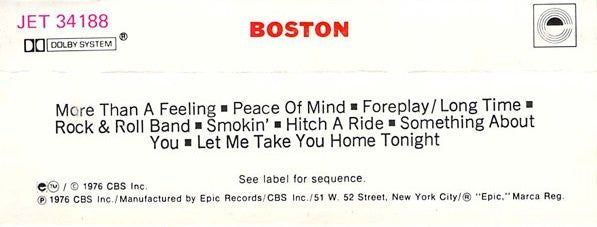 Boston : Boston (Cass, Album, RE, Dol)
