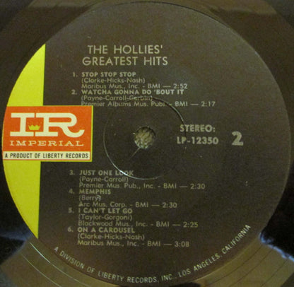 The Hollies : The Hollies' Greatest Hits (LP, Comp)