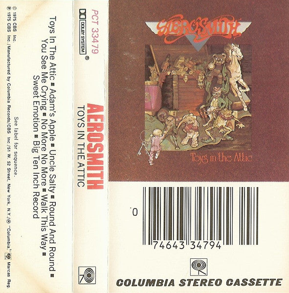 Aerosmith : Toys In The Attic (Cass, Album, RE, Smo)