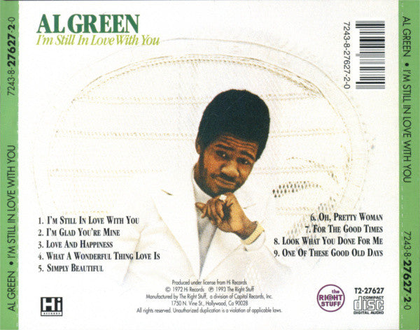 Buy Al Green : I'm Still In Love With You (CD, Album, RE) Online