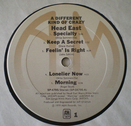 Head East : A Different Kind Of Crazy (LP, Album, San)