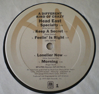 Head East : A Different Kind Of Crazy (LP, Album, San)