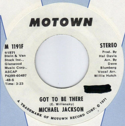 Michael Jackson : Got To Be There (7", Single, Mono, Promo)