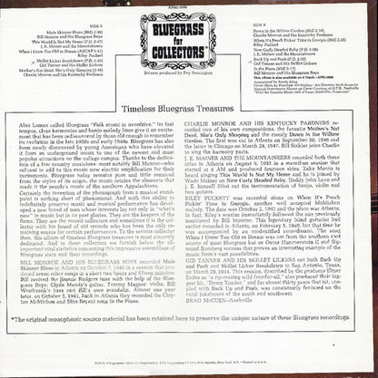 Various : Bluegrass For Collectors (LP, Comp, Mono)