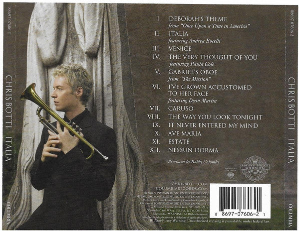 Chris Botti : Italia (CD, Album)
