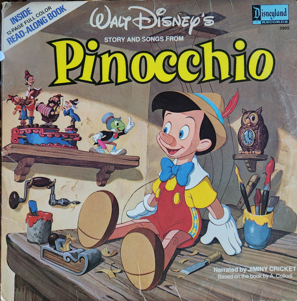 Ned Washington, Leigh Harline, Paul J. Smith : Walt Disney's Story And Songs From Pinocchio (LP, Album, RE)