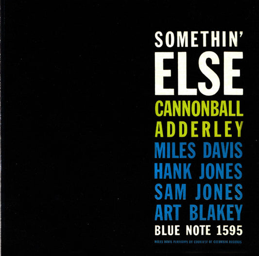 Cannonball Adderley : Somethin' Else (CD, Album, RE, RM, Son)