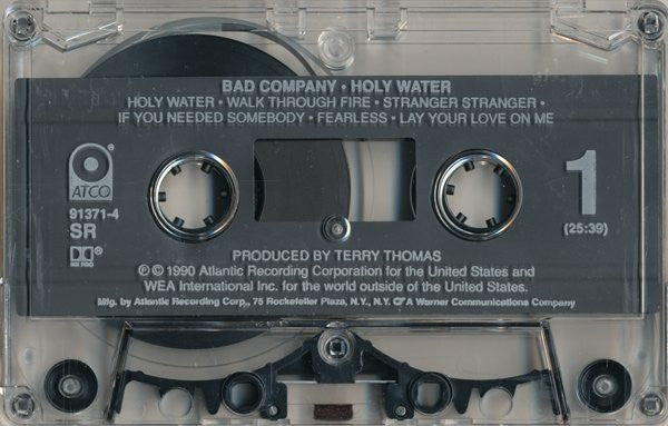 Bad Company (3) : Holy Water (Cass, Album, SR,)