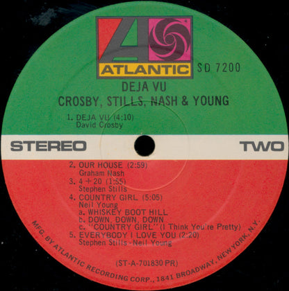 Crosby, Stills, Nash & Young / Dallas Taylor & Greg Reeves : Déjà Vu (LP, Album, Club, PR )