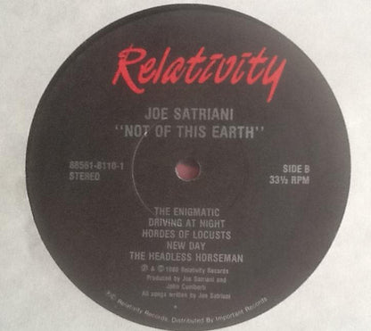 Joe Satriani : Not Of This Earth (LP, Album)
