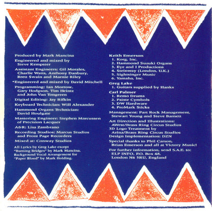 Emerson, Lake & Palmer : Black Moon (CD, Album)