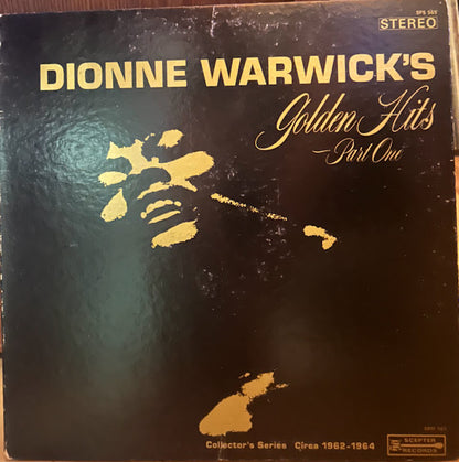 Dionne Warwick : Dionne Warwick's Golden Hits - Part One (LP, Comp, Kee)