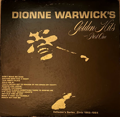 Dionne Warwick : Dionne Warwick's Golden Hits - Part One (LP, Comp, Kee)