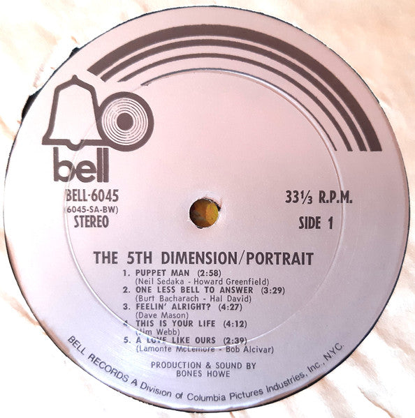 The 5th Dimension* : Portrait (LP, Album, Gat)