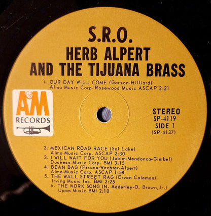 Herb Alpert & The Tijuana Brass : S.R.O. (LP, Album)