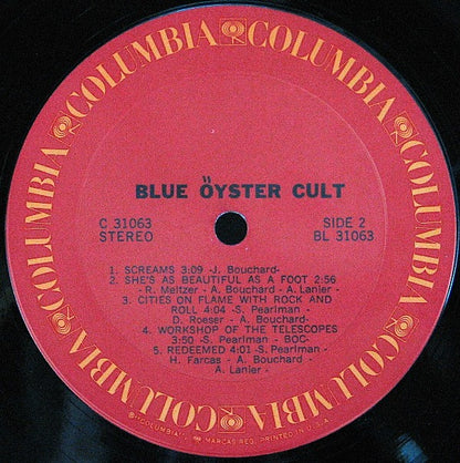Blue Öyster Cult : Blue Öyster Cult (LP, Album, Ter)