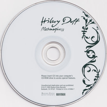 Hilary Duff : Metamorphosis (CD, Album, Enh, Cin)