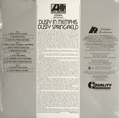 Dusty Springfield : Dusty In Memphis (2xLP, Album, Ltd, RE, RM, 200)