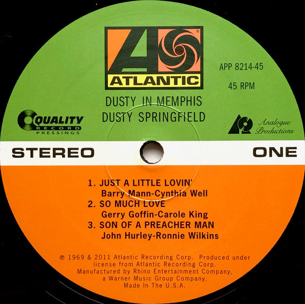 Dusty Springfield : Dusty In Memphis (2xLP, Album, Ltd, RE, RM, 200)