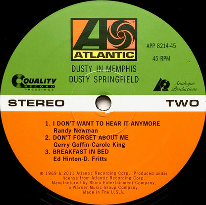 Dusty Springfield : Dusty In Memphis (2xLP, Album, Ltd, RE, RM, 200)