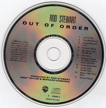 Rod Stewart : Out Of Order (CD, Album, ARC)