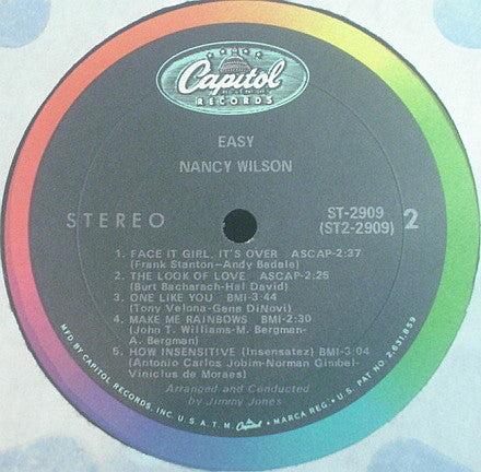 Nancy Wilson : Easy (LP, Album)