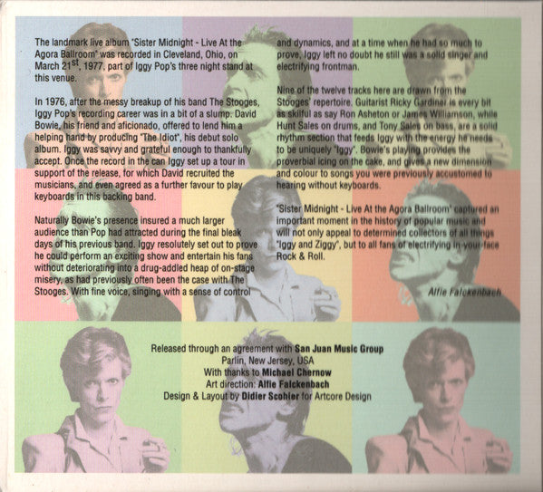 Iggy* & Ziggy (32) : Sister Midnight - Live At The Agora (CD, Album, Dig)