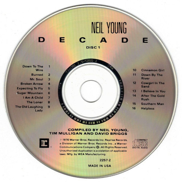 Neil Young : Decade (2xCD, Comp, RE, ARC)