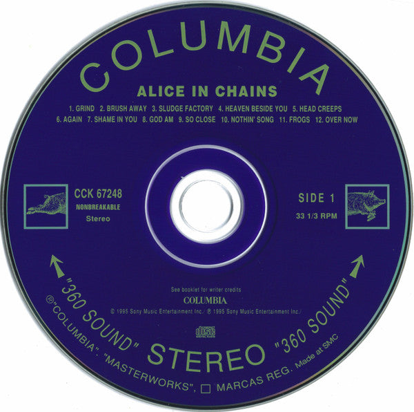Alice In Chains : Alice In Chains (CD, Album, Pur)