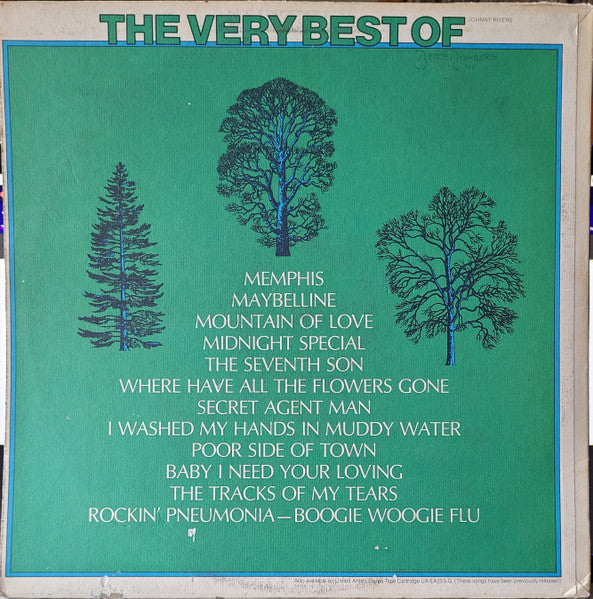 Johnny Rivers : The Very Best Of Johnny Rivers (LP, Comp)