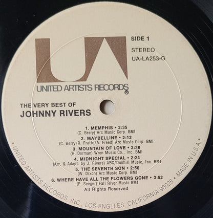 Johnny Rivers : The Very Best Of Johnny Rivers (LP, Comp)