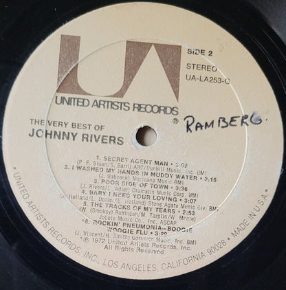 Johnny Rivers : The Very Best Of Johnny Rivers (LP, Comp)