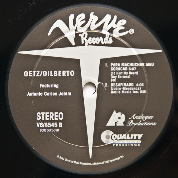 Stan Getz / João Gilberto Featuring Antonio Carlos Jobim : Getz / Gilberto (2x12", Album, Ltd, Num, RE, RM, 200)