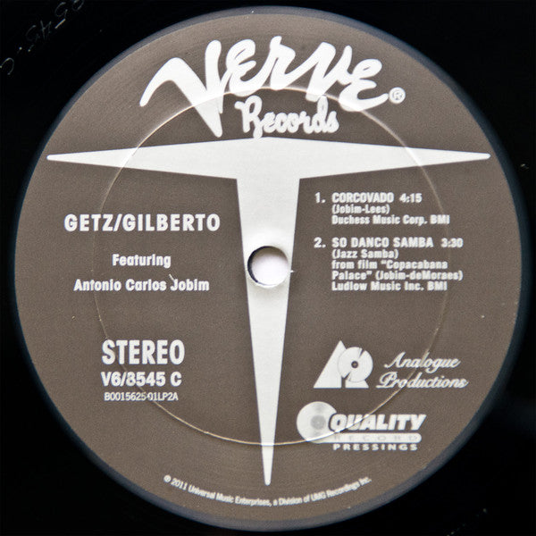 Stan Getz / João Gilberto Featuring Antonio Carlos Jobim : Getz / Gilberto (2x12", Album, Ltd, Num, RE, RM, 200)