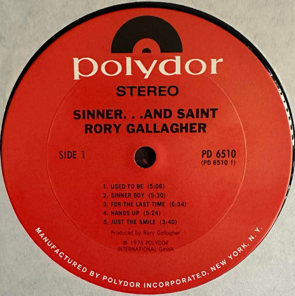 Rory Gallagher : Sinner... And Saint (LP, Comp, Ter)