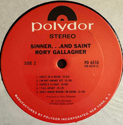 Rory Gallagher : Sinner... And Saint (LP, Comp, Ter)