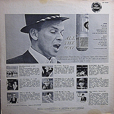 Frank Sinatra : All The Way (LP, Comp, RE)